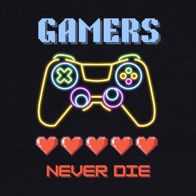 Gaming Addiction: Gamers Never Die by mieeewoArt